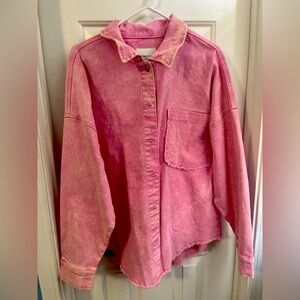 Vintage Pink Denim Jacket